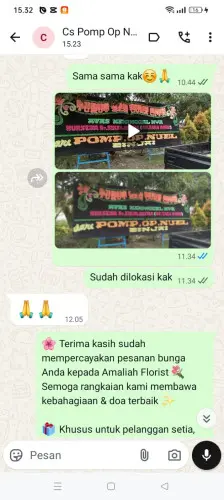 Testimonial Papan Bunga purwakarta