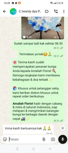 Testimonial Standing Flower purwakarta